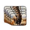 12 Inch Shockproof Laptop Bag, Full Width North American Bison Herd Print Handbag Suitable For Business And Daily Use view 2