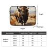 12 Inch Shockproof Laptop Bag, Full Width North American Bison Herd Print Handbag Suitable For Business And Daily Use view 4