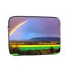 12 Inch Portable And Shockproof Laptop Bag With Unique Evening Rainbow Print, For Work, University, And Commuting view 1