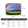 12 Inch Portable And Shockproof Laptop Bag With Unique Evening Rainbow Print, For Work, University, And Commuting view 4