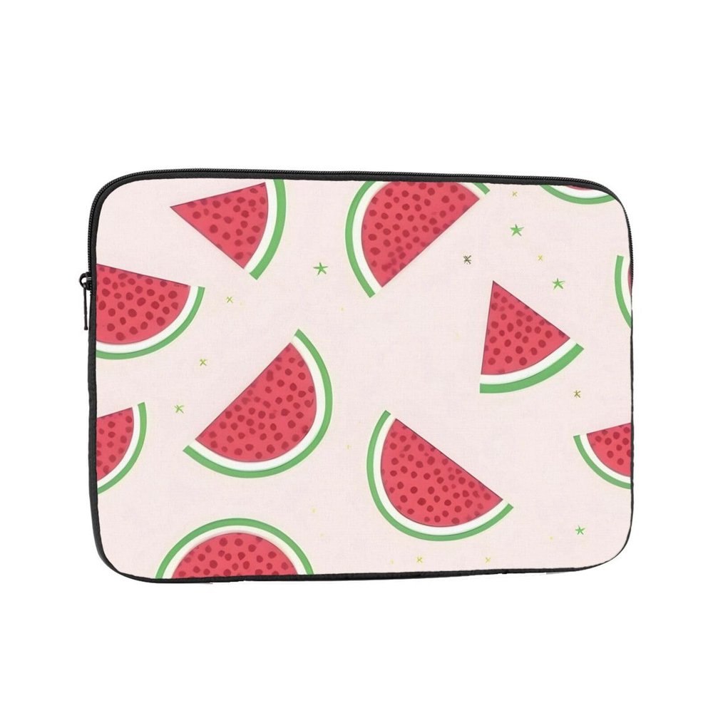 12 Inch Portable And Shockproof Laptop Bag With Unique Pink Watermelon Print, For Work, University, And Commuting