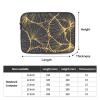 13 Inch Portable And Shockproof Laptop Bag With Unique Golden Leaf Print, For Work, University, And Commuting view 4