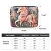 12 Inch Shockproof Laptop Bag, Full Width Pink Paper Cut Unicorn Print Handbag Suitable For Business And Daily Use view 4