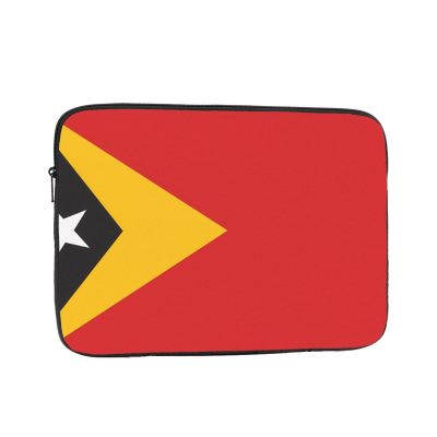 13 Inch Portable and Shockproof Laptop Bag with Unique Flag of Timor-Leste Print, for Work, University, and Commuting
