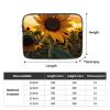 17 Inch Portable And Shockproof Laptop Bag With Unique Farm Sunflower Print, For Work, University, And Commuting view 4