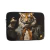 12 Inch Shockproof Laptop Bag, Full Width Mr. Dancing Tiger Print Handbag Suitable For Business And Daily Use view 1