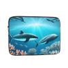 13 Inch Portable And Shockproof Laptop Bag With Unique Whales Under The Sea Print, For Work, University, And Commuting view 1