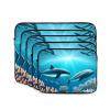 13 Inch Portable And Shockproof Laptop Bag With Unique Whales Under The Sea Print, For Work, University, And Commuting view 2