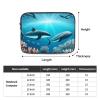 13 Inch Portable And Shockproof Laptop Bag With Unique Whales Under The Sea Print, For Work, University, And Commuting view 4