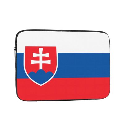 10 Inch Portable And Shockproof Laptop Bag With Unique Flag Of Slovakia Print, For Work, University, And Commuting