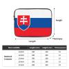 10 Inch Portable And Shockproof Laptop Bag With Unique Flag Of Slovakia Print, For Work, University, And Commuting view 4
