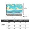 10 Inch Portable And Shockproof Laptop Bag With Unique Beach Cartoon Print, For Work, University, And Commuting view 4
