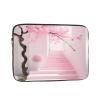 13 Inch Portable And Shockproof Laptop Bag With Unique Pink Cherry Blossom Staircase Print, For Work, University, And Commuting view 1
