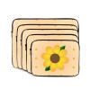 10 Inch Portable And Shockproof Laptop Bag With Unique Golden Sunflower Print, For Work, University, And Commuting view 2