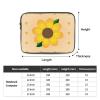 10 Inch Portable And Shockproof Laptop Bag With Unique Golden Sunflower Print, For Work, University, And Commuting view 4