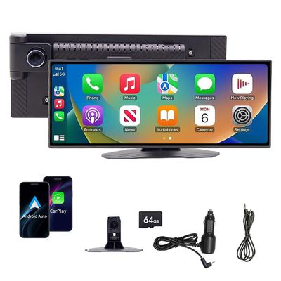 11.26" Car HD On-Dash Cameras System for Volvo EX90 EX40 EM90 EC40 EX30 2023-2025,4K Dash Cam Stereo Touch Screen IPS Touchscreen Carplay Android Auto Bluetooth GPS-64G