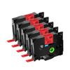 5 Pack 12 Mm Black On Red Label Tape TZE 431 TZ 431 TZ-431 TZ431 Aze-431 Compatible with(12mm) view 1