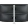 AWMS-2-LTH75-H-S Dual Stack Heavy-Duty Monitor Desk Mount  Silver, Up to 49" Monitors view 1