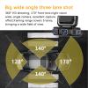 1080P Full View Car Dashcam System, 360 Car DVR WiFi 4 Channels Dash Cam Video Recorder with 64GB SD Card, Loop Recording Night Vision, Plug-in Power for Taxi and Family Vehicles (A# Triple Lens) view 4