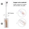 Alipis 2pcs Rj9 White Telephone Cord Detanglers with Swivel Rotating Head for Landline Phones, Anti-Tangle Phone Cable Accessories for Desk and Home Use view 3