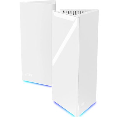 MSI Roamii BE Pro Mesh System - 2 Pack WiFi 7 BE11000Mbps Whole Home WiFi System, 2.5G Ports, Security and Parental Controls, VPN Supported