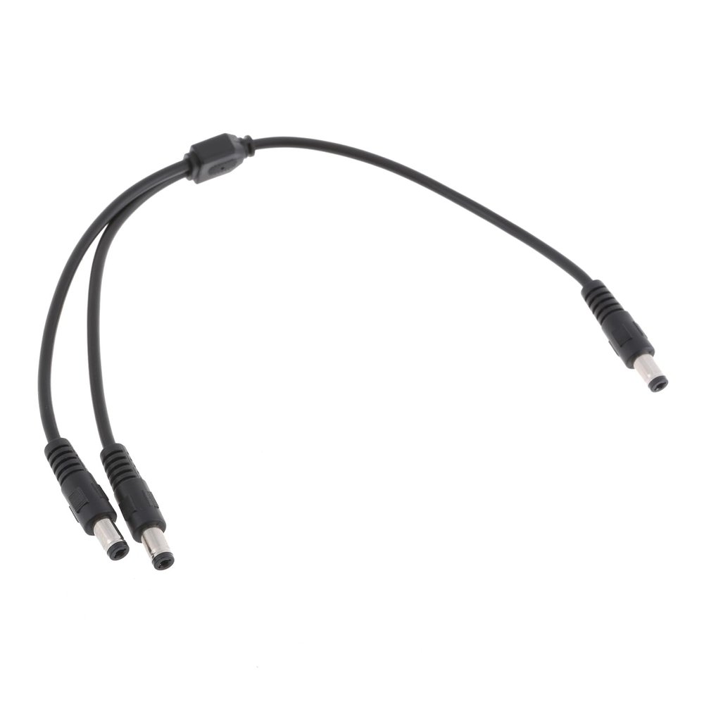 30CM DC5521 Power Splitter Cable 18AWG Male to Double Male 5.5x2.1mm for Electrical Equipment Power Supply Cord Charging Cable