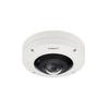 Hanwha Vision XNF9010RV Outdoor Fisheye IP Security System 12MP Fixed 1.08mm Lens IR WDR DNR H.265 White Aluminum WeatherResistant Network Surveillance System view 1