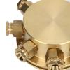 8 Hole Underwater Junction Box for Outdoor Equipment Lights Alloy Copper Cable Connector Box view 2