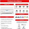 Canon PIXMA TS8820 Wireless All-in-One Inkjet Printer | Print Copy Scan | High-Resolution Photo Color Output for Home Office Creative Projects Everyday Documents + 32GB Card + More (8 Items) view 2