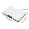 Alipis Memory Card Storage Box with 8 Slots Silver Holder Case for Digital Camera for Travel and Everyday Use view 2