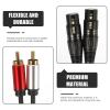 NOLITOY to XLR Female Audio Adapter Cable 1 Meter Balanced Stereo Signal Patch Cord for Mixer Red and Silver Shell Home Audio Equipment view 3