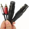 NOLITOY to XLR Female Audio Adapter Cable 1 Meter Balanced Stereo Signal Patch Cord for Mixer Red and Silver Shell Home Audio Equipment view 4