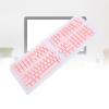 132 Keys French Keyboard Keycaps, Mechanical Keyboard Keycaps Set, French Layout ABS Keycaps for Backlit Keyboards, Durable and Comfortable Keycaps for 61 64 68 84 87 96 98 100 104 (Pink) view 3