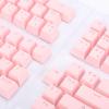 132 Keys French Keyboard Keycaps, Mechanical Keyboard Keycaps Set, French Layout ABS Keycaps for Backlit Keyboards, Durable and Comfortable Keycaps for 61 64 68 84 87 96 98 100 104 (Pink) view 4