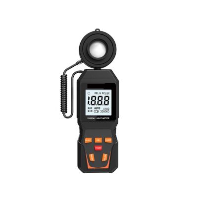 Light Meter, Digital Light Meter Max 200,000Lux Luxmeter Luminance Lux Fc Test Illuminometers Photometer Auto LCD Illuminometer