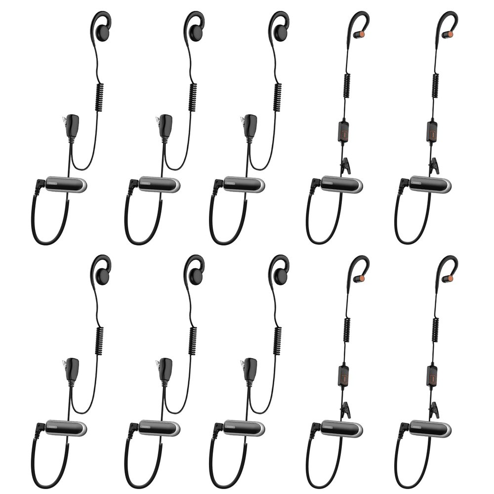 CBCBTWO GT-668 Super Mini Walkie Talkies with Earpiece,Rechargeable Long Range Two Way Radio,Wearable Small Walkie Talkie for Adults,for Healthcare Hospital Nursing Home Restaurant Church(10 Pack)