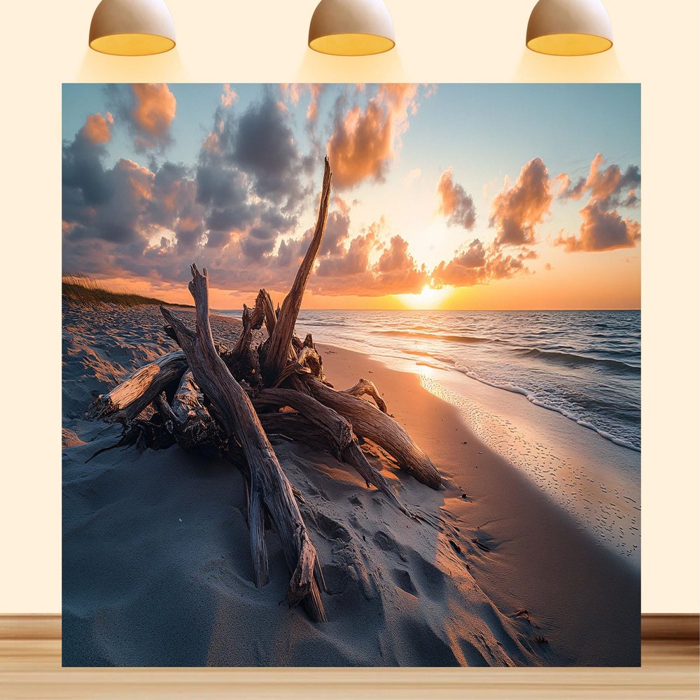 10X5ft Fabric Sunset Beach Backdrop Honeymoon Tropical Seaside Aloha Luau Hawaii Romantic Getaway Background Party Decorations Wedding Anniversary Prop Home Wall Decor Photo Booth Props