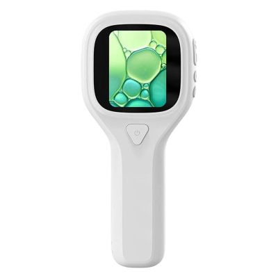 2 Inch LCD Display Handheld Digital Microscope with 500X Magnification Adjustable LED Lighting for Coin Jewelry Inspection Plant Hair Analysis Microscope