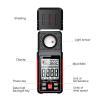 Light Meter, Digital Luxmeter 200000 Lux FC Lightmeter Illuminance Meter Tester with Ambient Humidity and Temperature Meter view 2