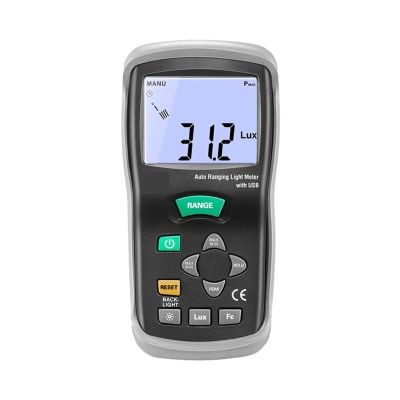 Light Meter, Portable Photometer Illumination Meter Luminance Meter Photometer Illumination Meter Backlit LCD Display