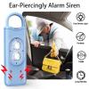 Halo-Siren Alarm, HaloSiren Personal Safety Alarm - Travel Safe Alarm with 130db Loud and LED Strobe Light, Safety Keychain Compatible with Bags, Keys, Backpacks (Orange) view 3