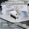 Electric Film Anti-Static Dust Remover,Electrostatic Film Dust Cleaner with Filter Fan,135/120/4x5 Negative Cleaning Brush,Adjustable Pressure Darkroom Cleaning Equipment(White) view 2