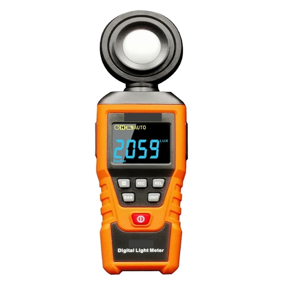 Light Meter, Digital Lux Meter Luxometer 200000Lux 180 Degree Rotatable Probe Light Meter High-Precision Photography Photometer