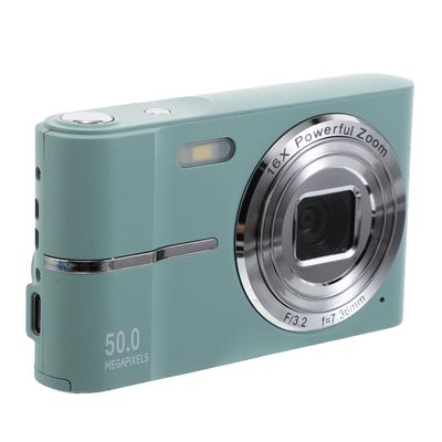 Alipis Compact Digital Camera for Teens and Adults, Portable Small High-Definition Photography Camera with 16x Zoom, Lightweight Green Design for Travel and Everyday Use