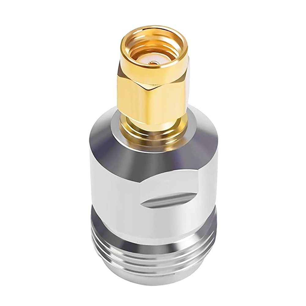 KRYTJACZ N Female to SMA Male Connector Coax Coaxial Adapter Pure Copper Plug 50ohm N Type Female to SMA Male Plug Coaxial Adapter Connector