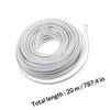 SEWACC Extension Telephone Cable Rj11 6p4c 4-core 20m Landline Wire Telephone Connecting Cord for Home Office White view 2