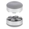 Uonlytech Aluminum Alloy Laptop Stand Cooling Holder 2pcs Mini Heightening Bracket for Ultrabook and Laptop Silver Gray Adjustable Computer Support Risers for Desk Use view 1