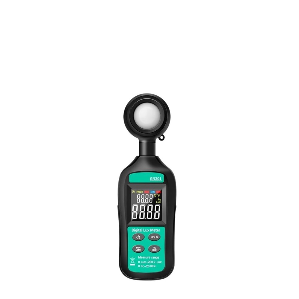 Light Meter, Luxmeter Digital Light Meter 200K Lux Meter Photometer UV Meter UV Radiometer Handheld Illuminometer Photometer