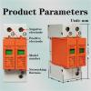 2P DC SPD Surge Protective Device 500V 800V 1000V 20KA 30KA 40KA Voltage Protector Solar PV Photovoltaic Lightning Arrester(DC 800V) view 2