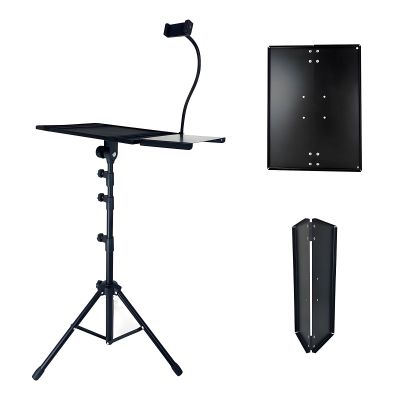 Xanorrg Portable Folding Projectors Mount with AntiSlip Base Universals Compatibility for Laptops Equipment AntiSlip Metal Projectors Tripods